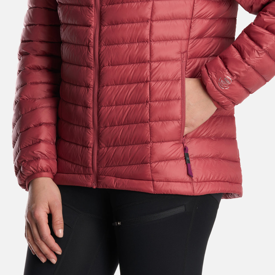 Chaqueta Mujer Peak Down Hoody Jacket Rosa Oscuro Lippi