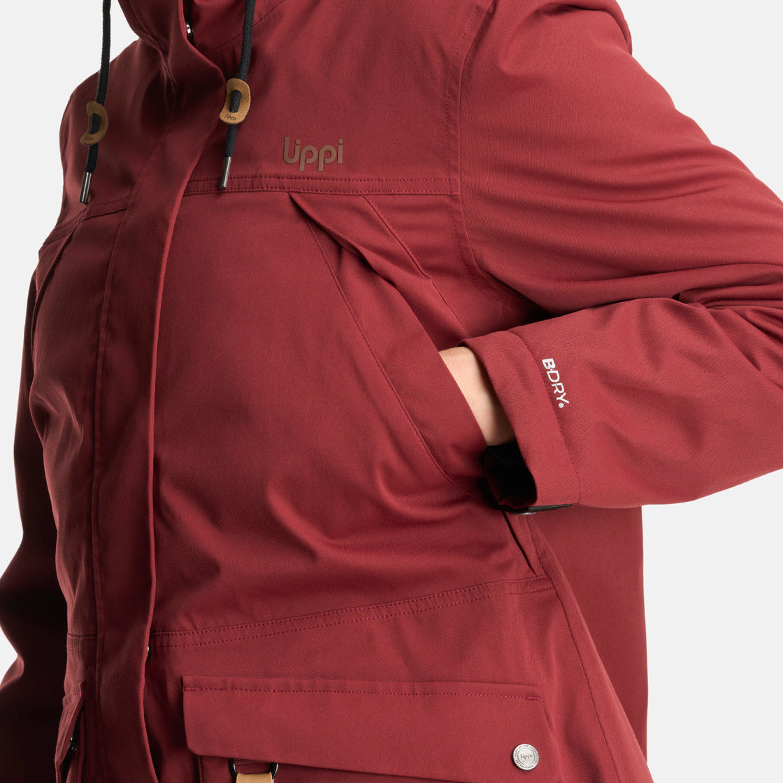 Chaqueta Mujer DayBreak B-Dry Jacket Burdeo Lippi