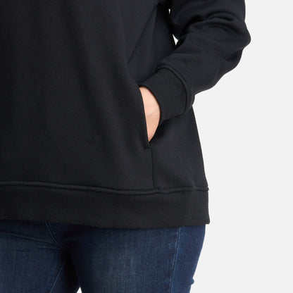 Poleron Mujer Ulmo Hoody Sweatshirt Negro Lippi