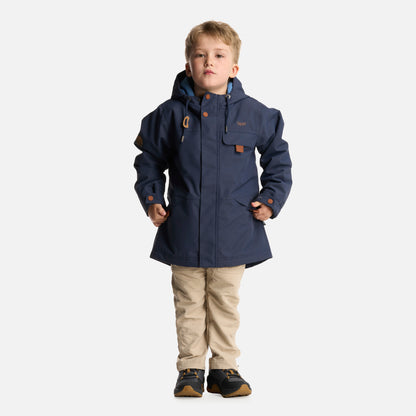 Chaqueta Niño Rainy B-Dry Hoody Jacket Azul Marino Lippi