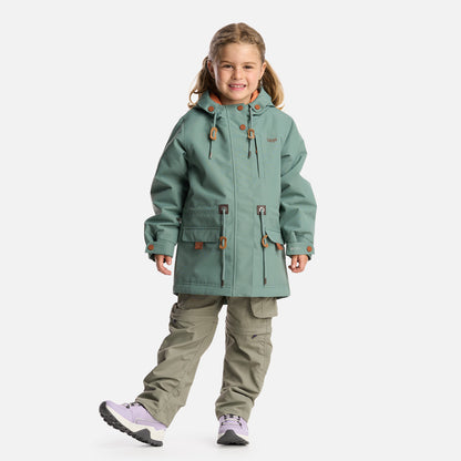 Chaqueta Niña Rainy B-Dry Hoody Jacket Jade Oscuro Lippi