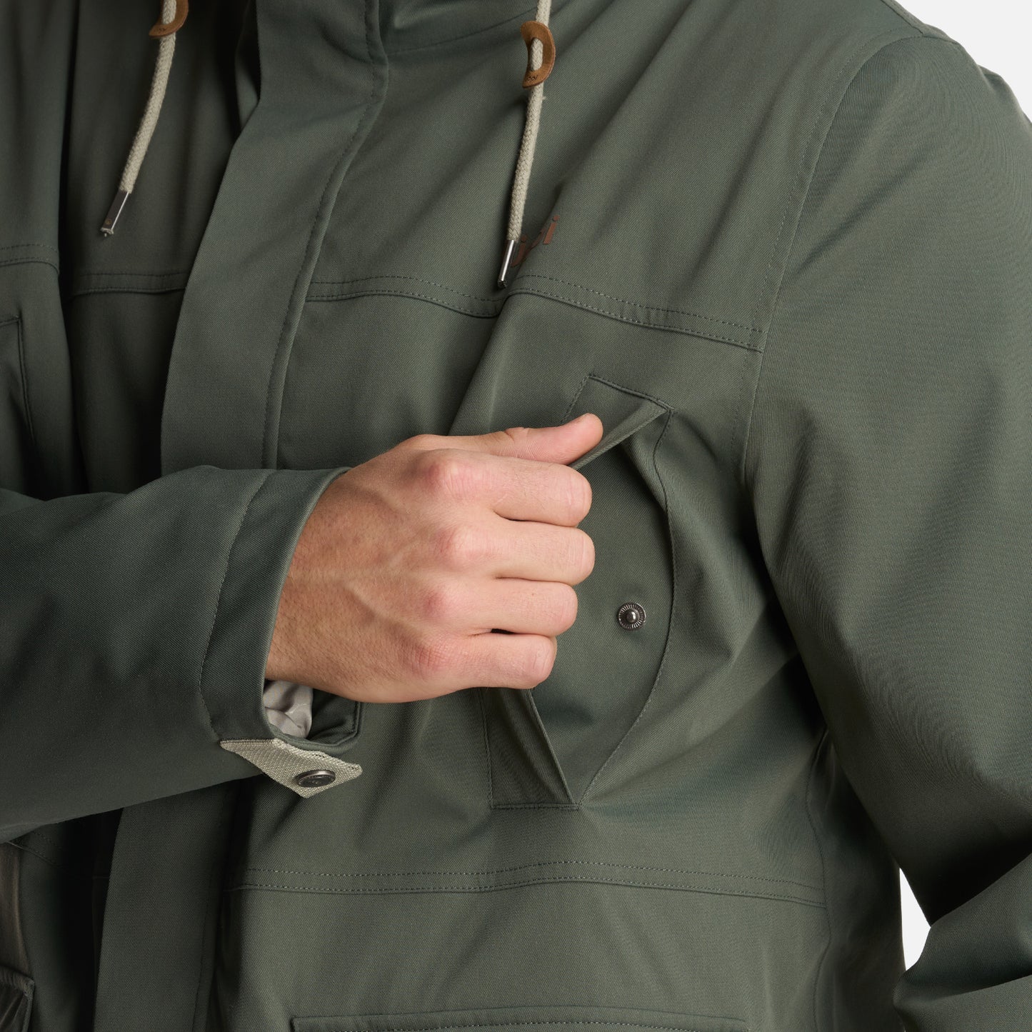 Chaqueta Hombre DayBreak B-Dry Jacket Verde Militar Lippi