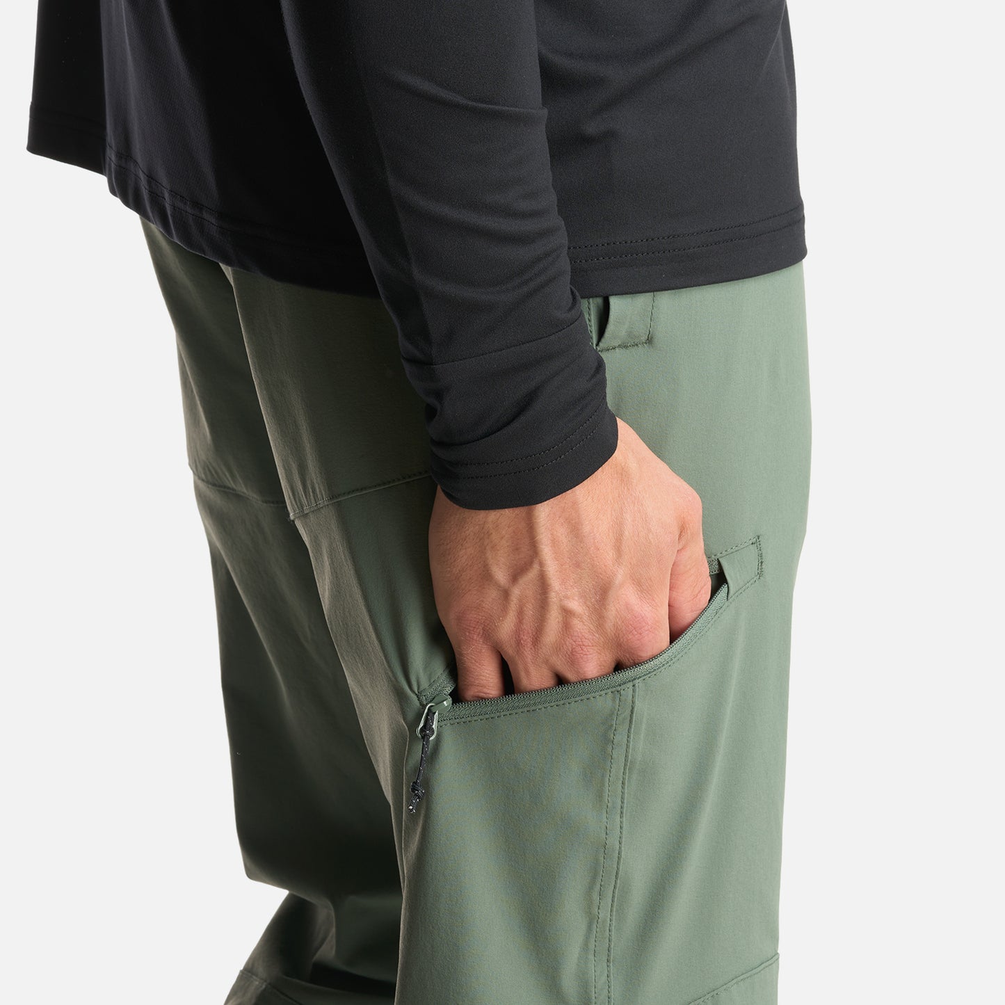 Pantalon Hombre PureTrek Q-Dry Pants Verde Musgo Lippi