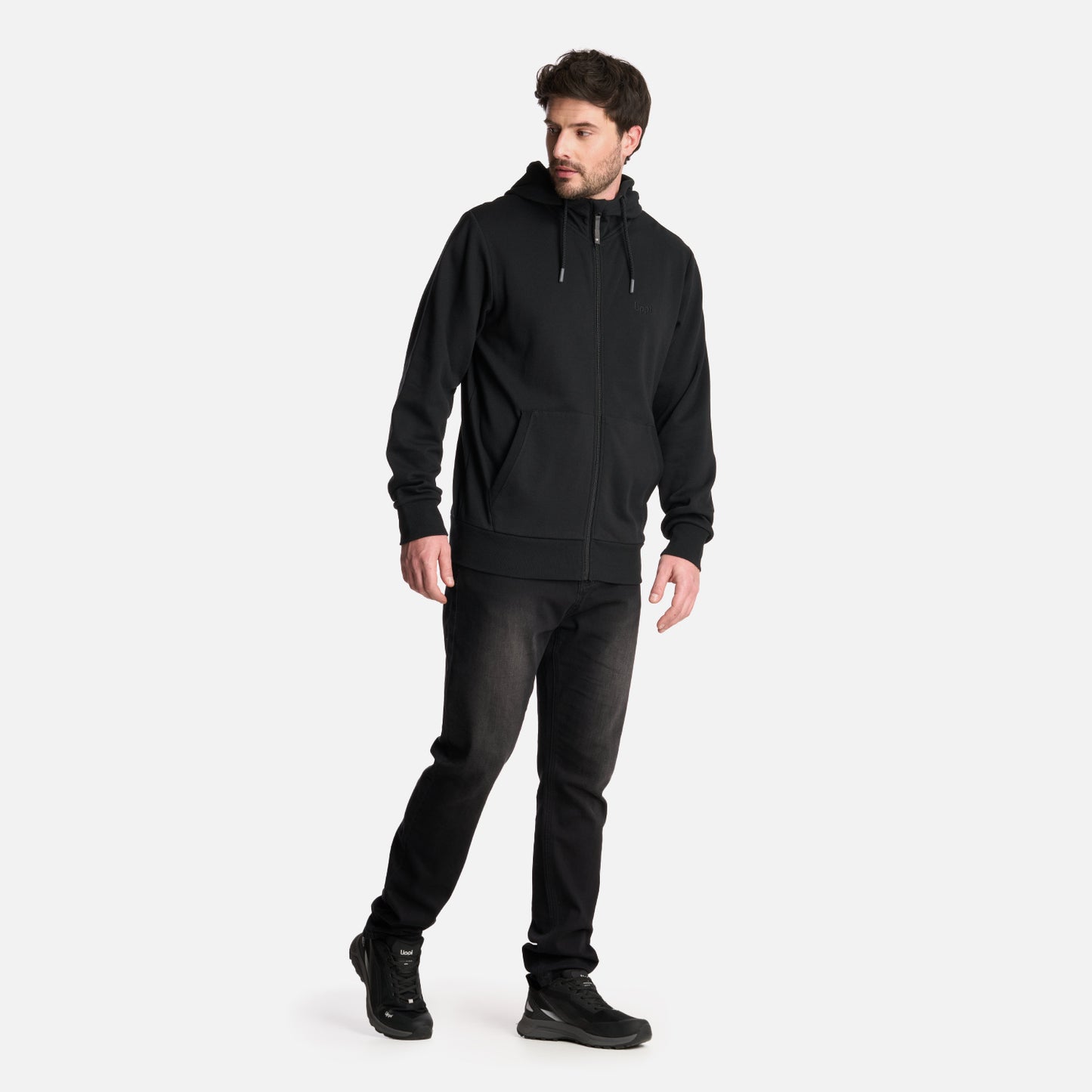 Polerón Hombre Ulmo Full Zip Hoody Sweatshirt Negro Lippi