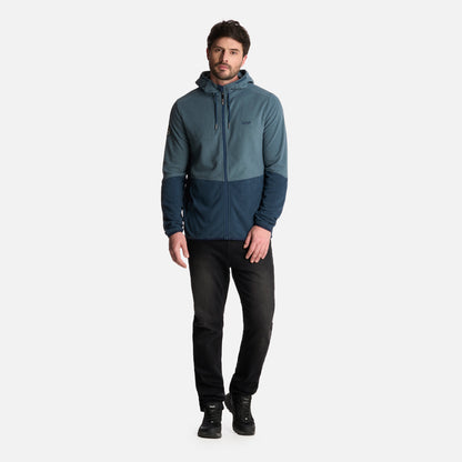 Polerón Hombre Stripes Nano-F Full Zip Hoody Azul Piedra Lippi