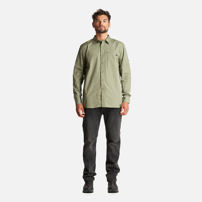 Camisa Hombre Alloy Long Sleeve Shirt Melange Verde Lippi