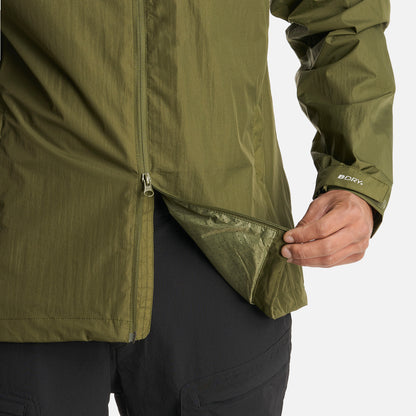 Chaqueta Hombre Nassau B-Dry Hoody Jacket Verde Oliva Lippi