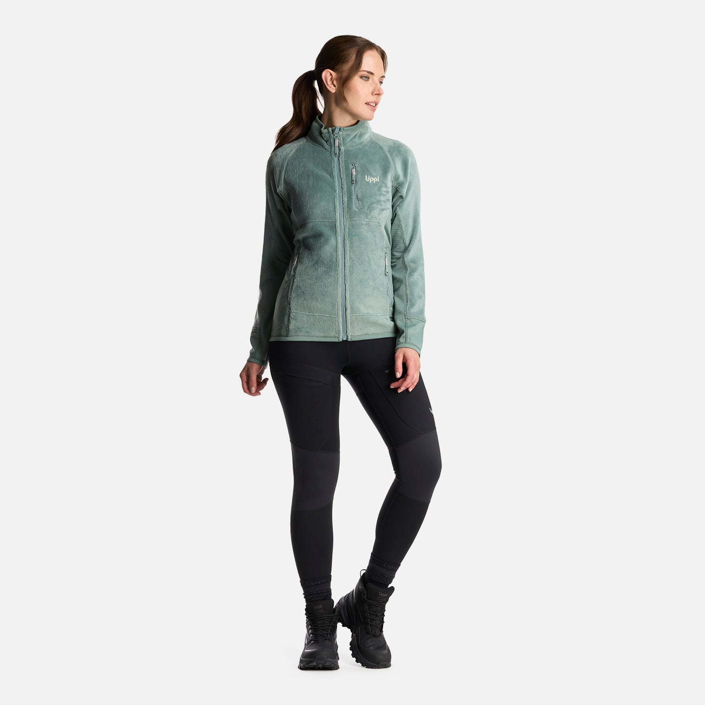 Chaqueta Mujer Numan Shaggy-Pro Jacket Jade Oscuro Lippi