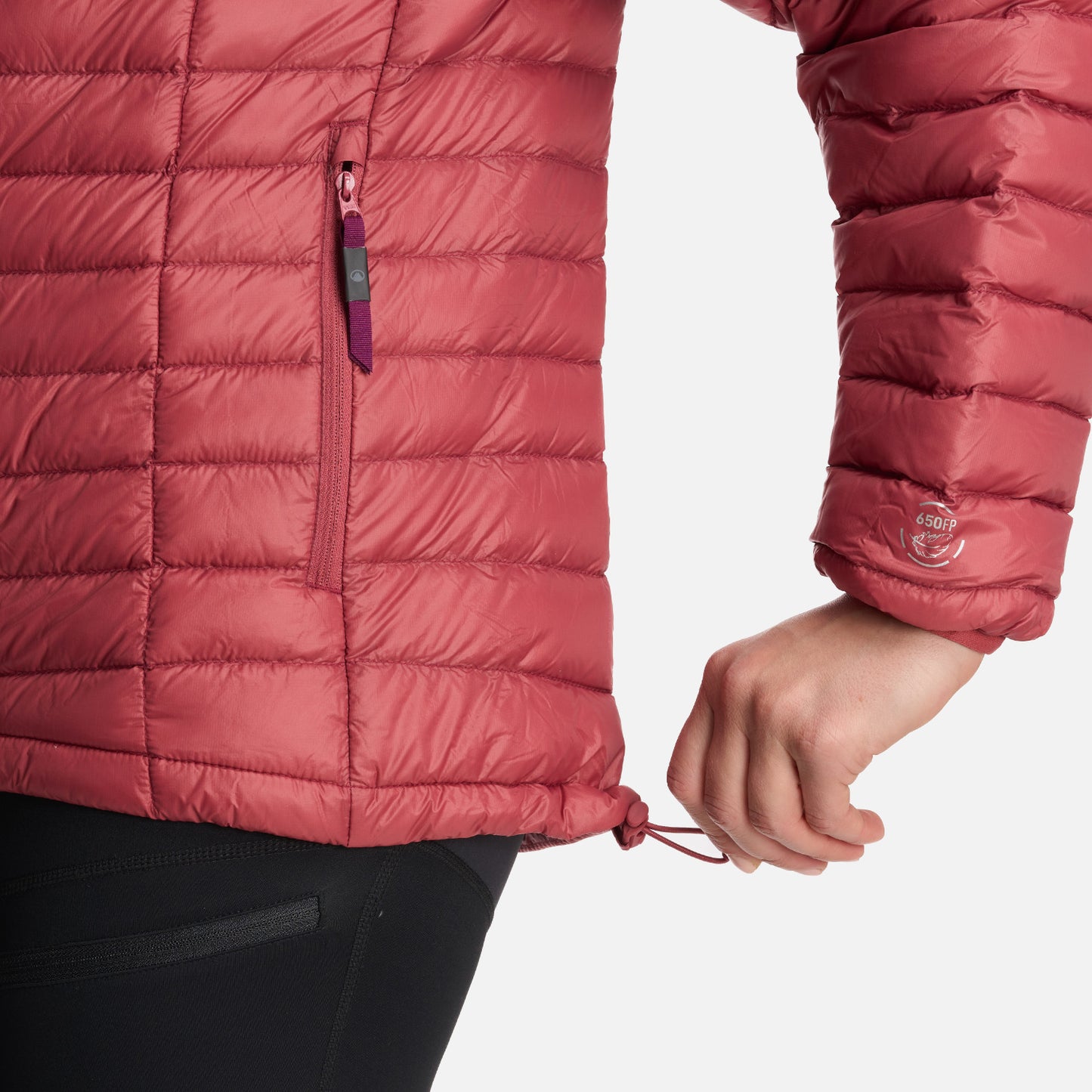 Chaqueta Mujer Peak Down Hoody Jacket Rosa Oscuro Lippi