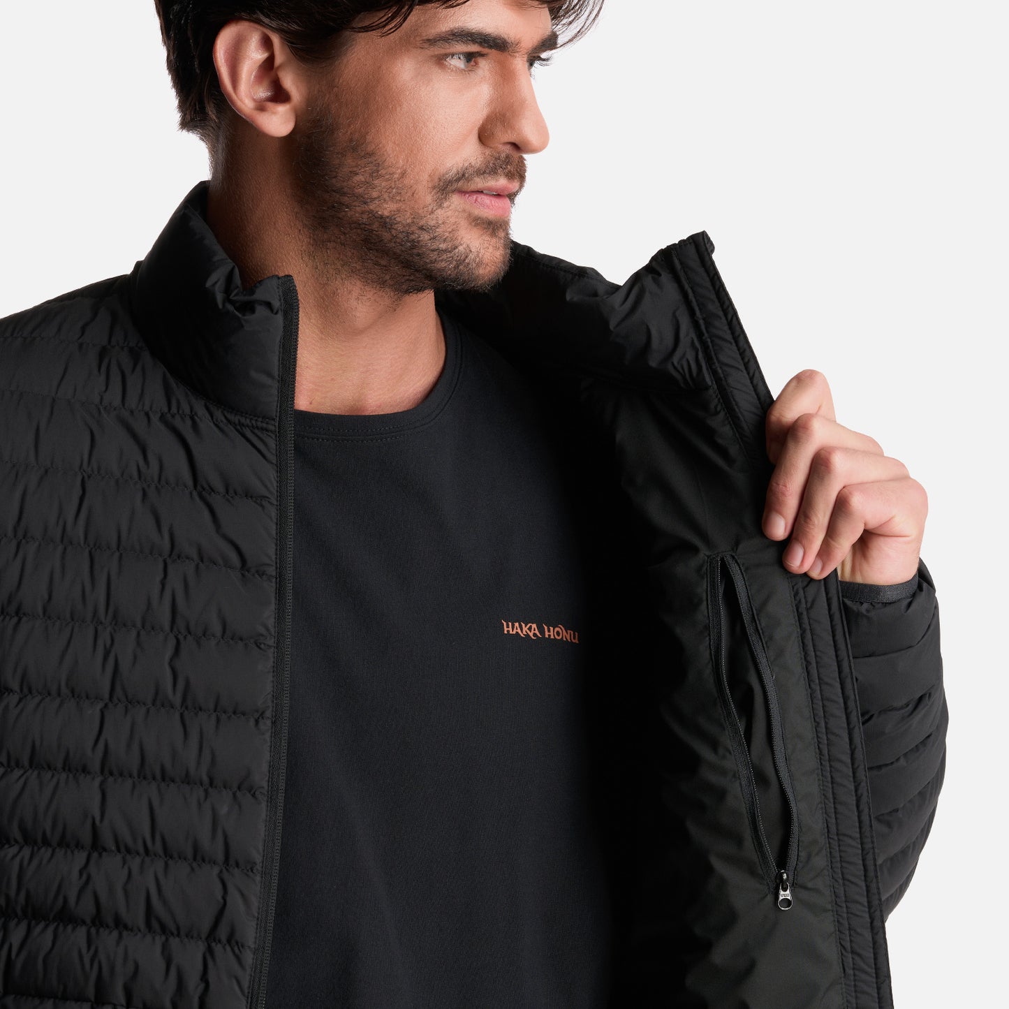 Chaqueta Hombre Pirca Negro Haka Honu