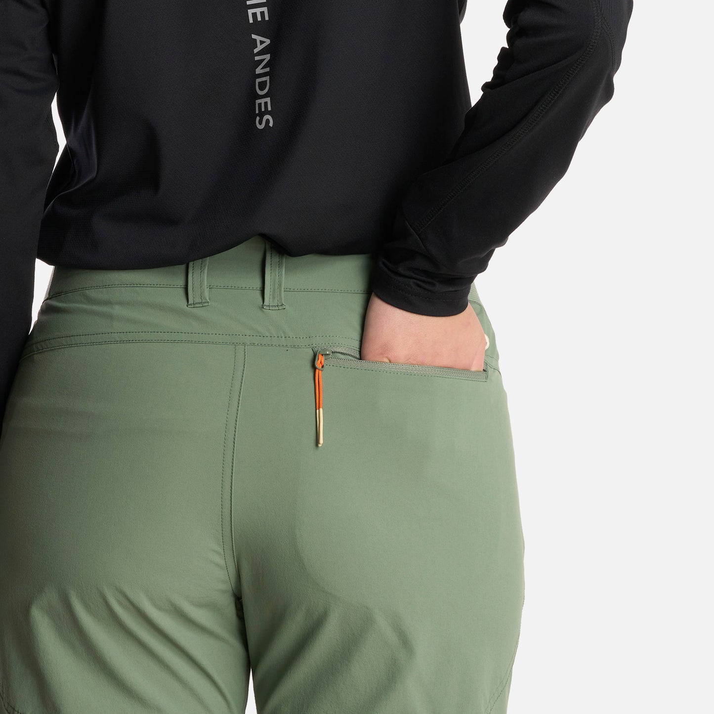 Pantalón Mujer Lennox Q-Dry Mix-2 Pants Jade Oscuro Lippi