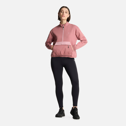 Polerón Mujer DownStreet 1/4 Zip Sweatshirt Rosa Oscuro Lippi