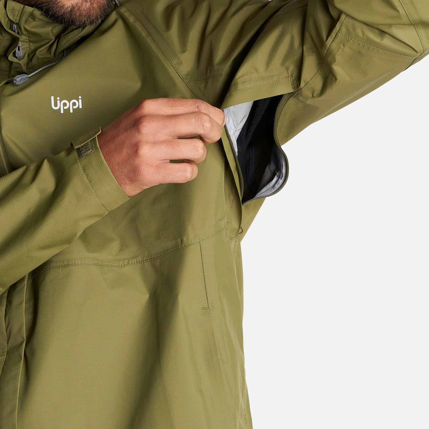 Chaqueta Hombre Alpine B-Dry Hoody Jacket Verde Lippi