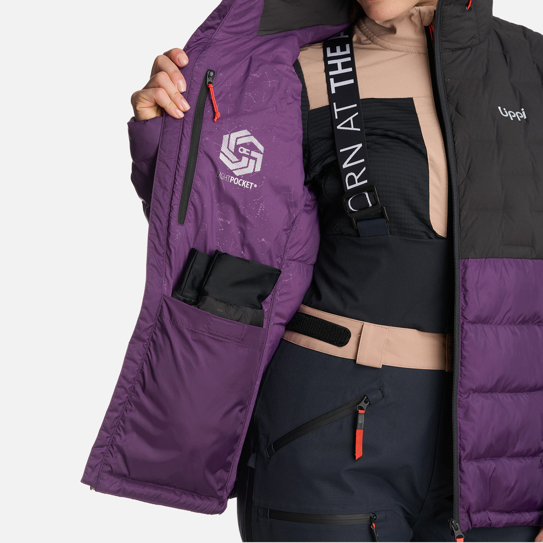 Chaqueta Mujer Bazpur EVO Down Hoody Jacket Morado Lippi