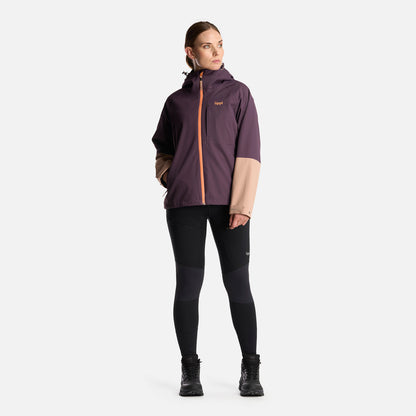 Chaqueta Mujer Massif B-Dry Hoody Jacket Morado Oscuro Lippi