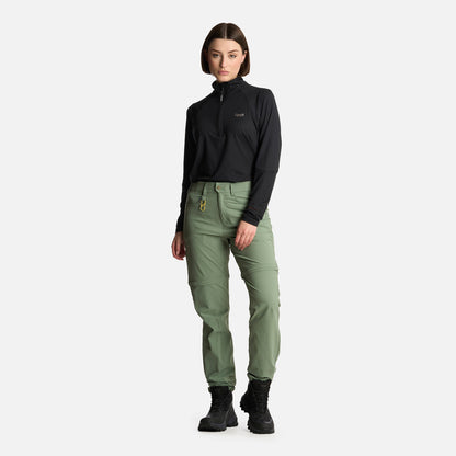 Pantalón Mujer Lennox Q-Dry Mix-2 Pants Jade Oscuro Lippi