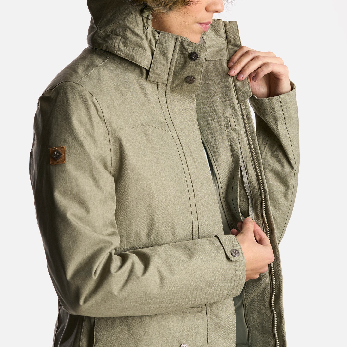 Chaqueta Mujer Roble B-Dry Hoody Jacket Laurel Lippi