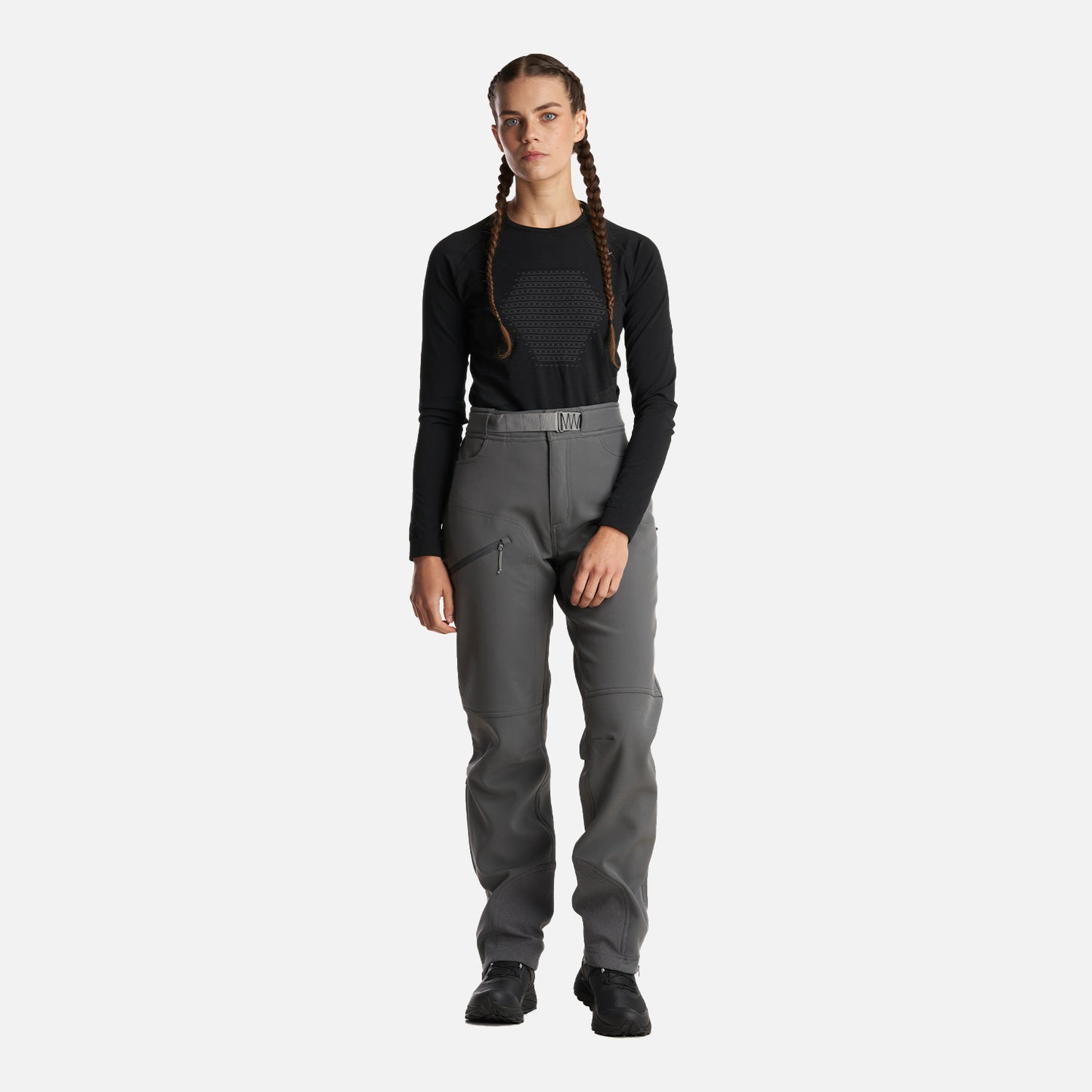 Pantalon Mujer Kimball Softshell Pants Gris Medio Lippi