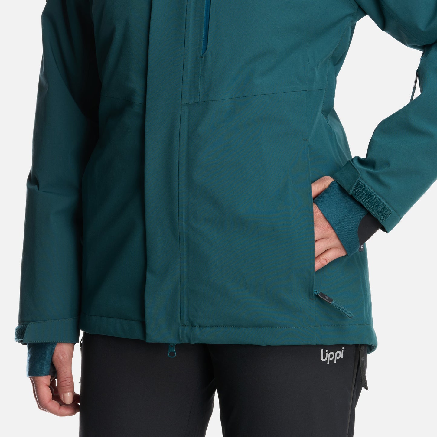 Chaqueta Mujer Andes B-Dry Hoody Jacket Verde Bosque Lippi