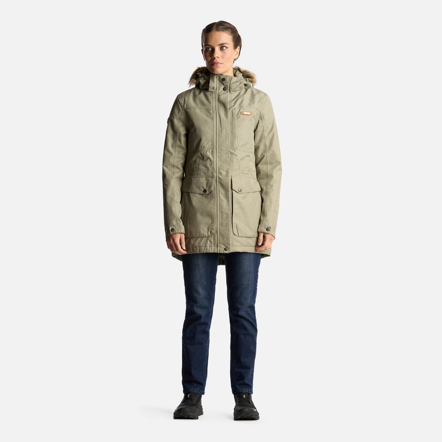 Chaqueta Mujer Roble B-Dry Hoody Jacket Laurel Lippi