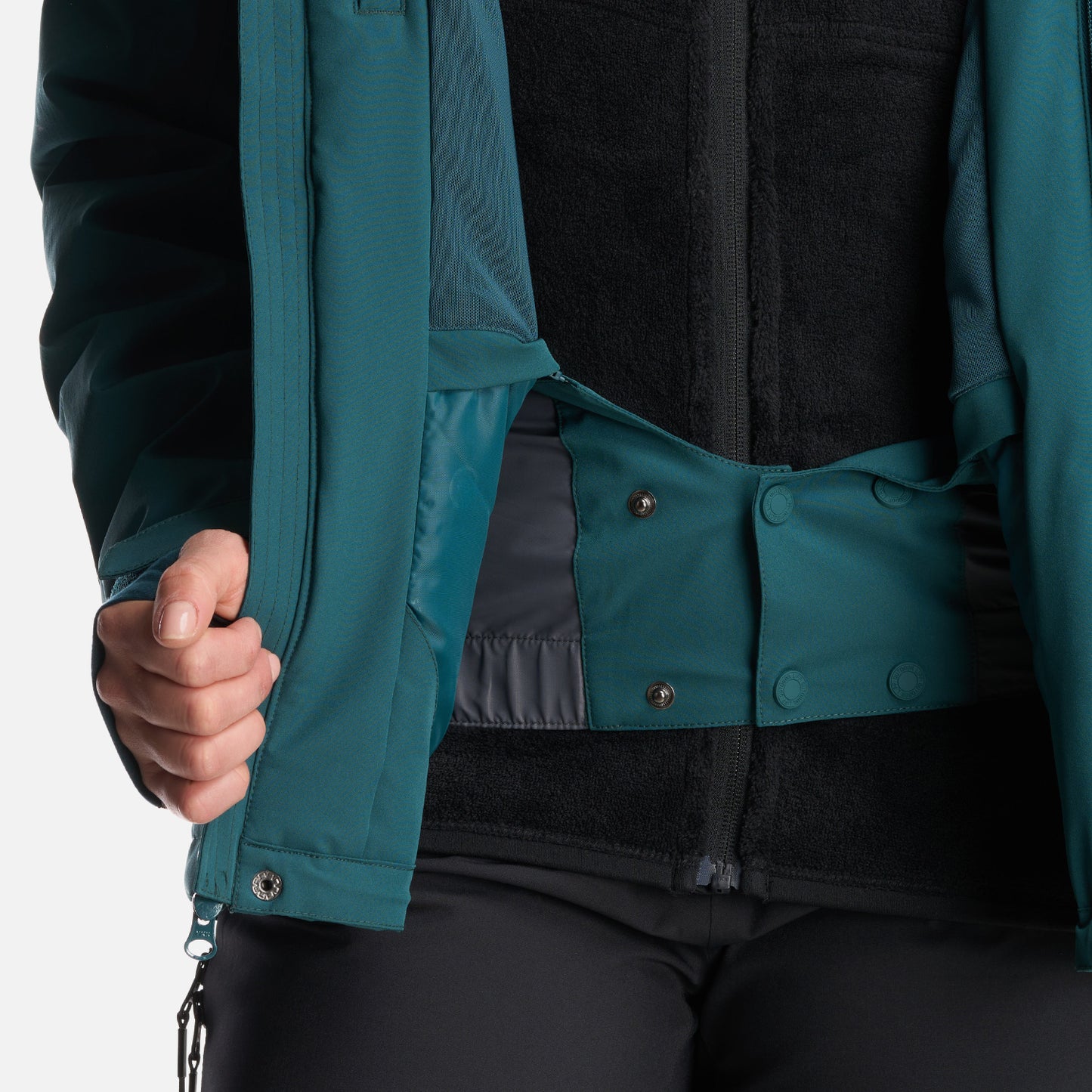 Chaqueta Mujer Andes B-Dry Hoody Jacket Verde Bosque Lippi