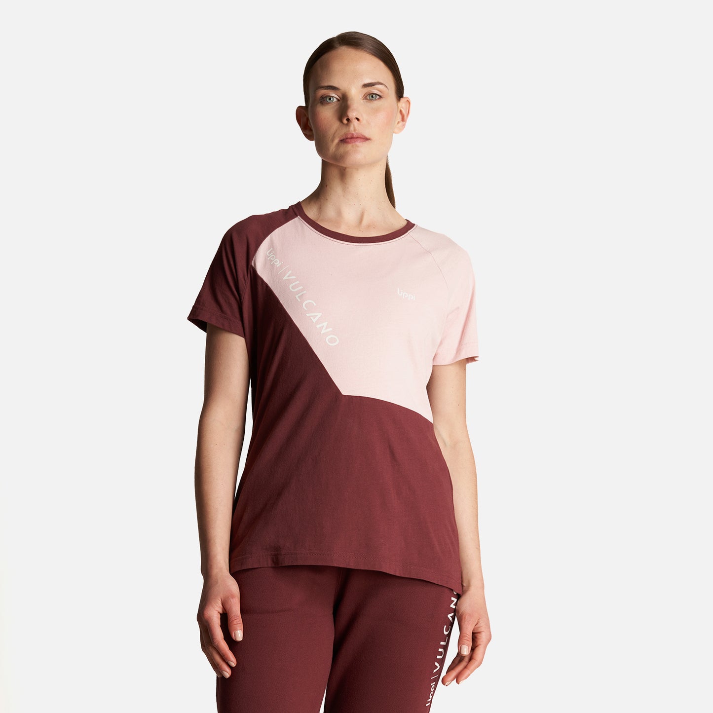 Polera Mujer Vulcano Cotton SS T-Shirt Vino Lippi