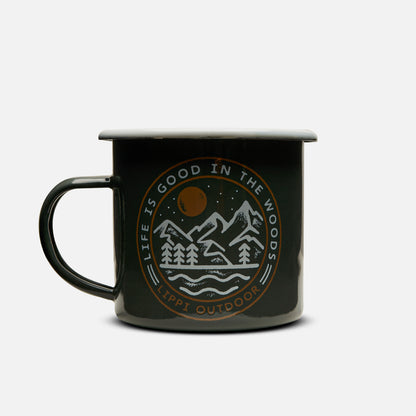 Tazón Mountain Vintage Mug Negro Lippi