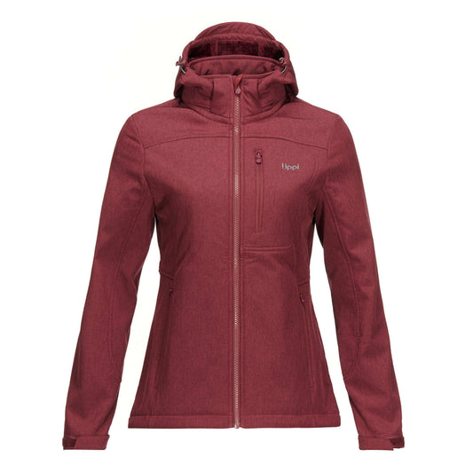 Chaqueta Mujer Macaya Softshell Hoody Jacket Melange Burdeo Lippi