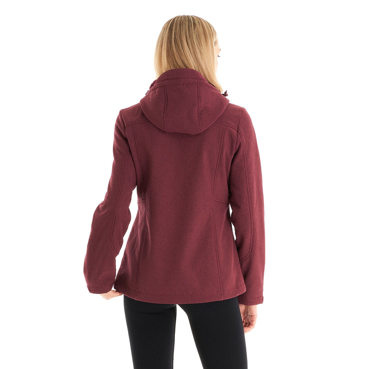 Chaqueta Mujer Macaya Softshell Hoody Jacket Melange Burdeo Lippi