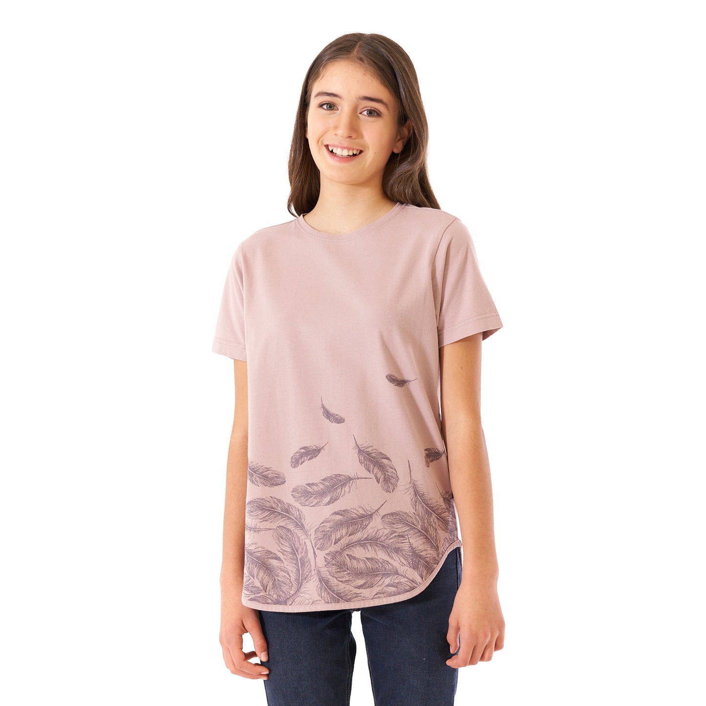 Polera Teen Girl Essential UV-Stop T-Shirt Palo Rosa Lippi