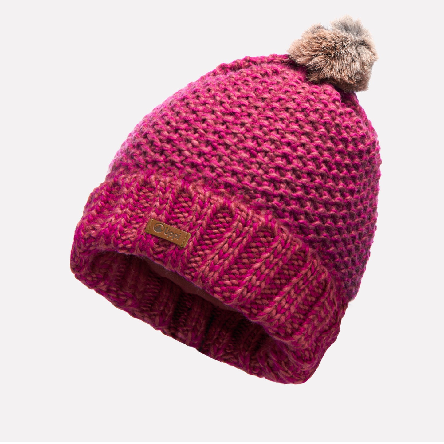 Gorro Mujer Fly Line Pom Blend-Pro Beanie Fucsia Lippi