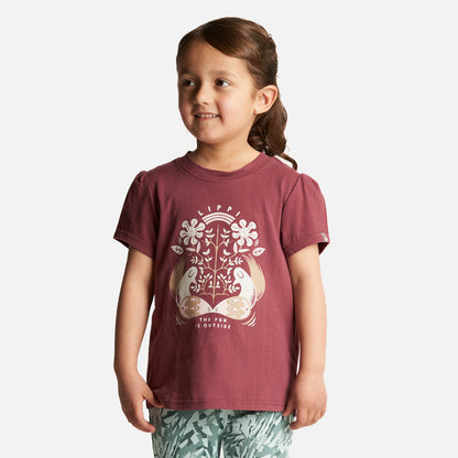 Polera Niña Country T-Shirt Frambuesa Oscuro Lippi