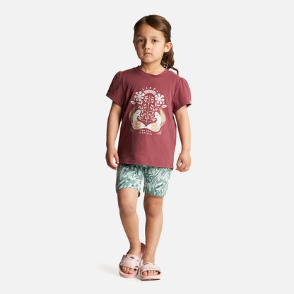 Polera Niña Country T-Shirt Frambuesa Oscuro Lippi