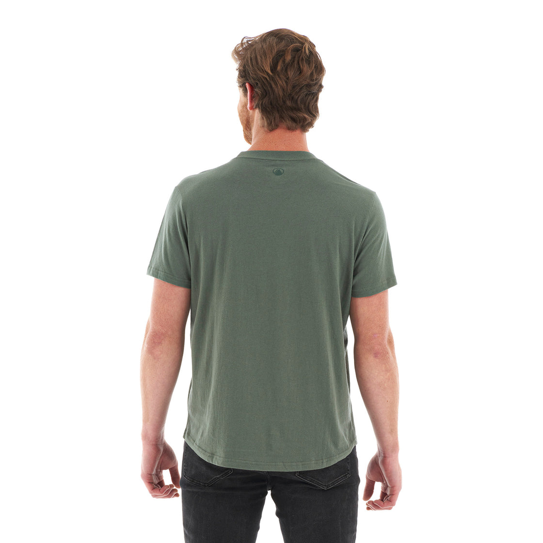 Polera Hombre Ulmo Cotton UV-Stop T-Shirt Verde Grisaceo Lippi
