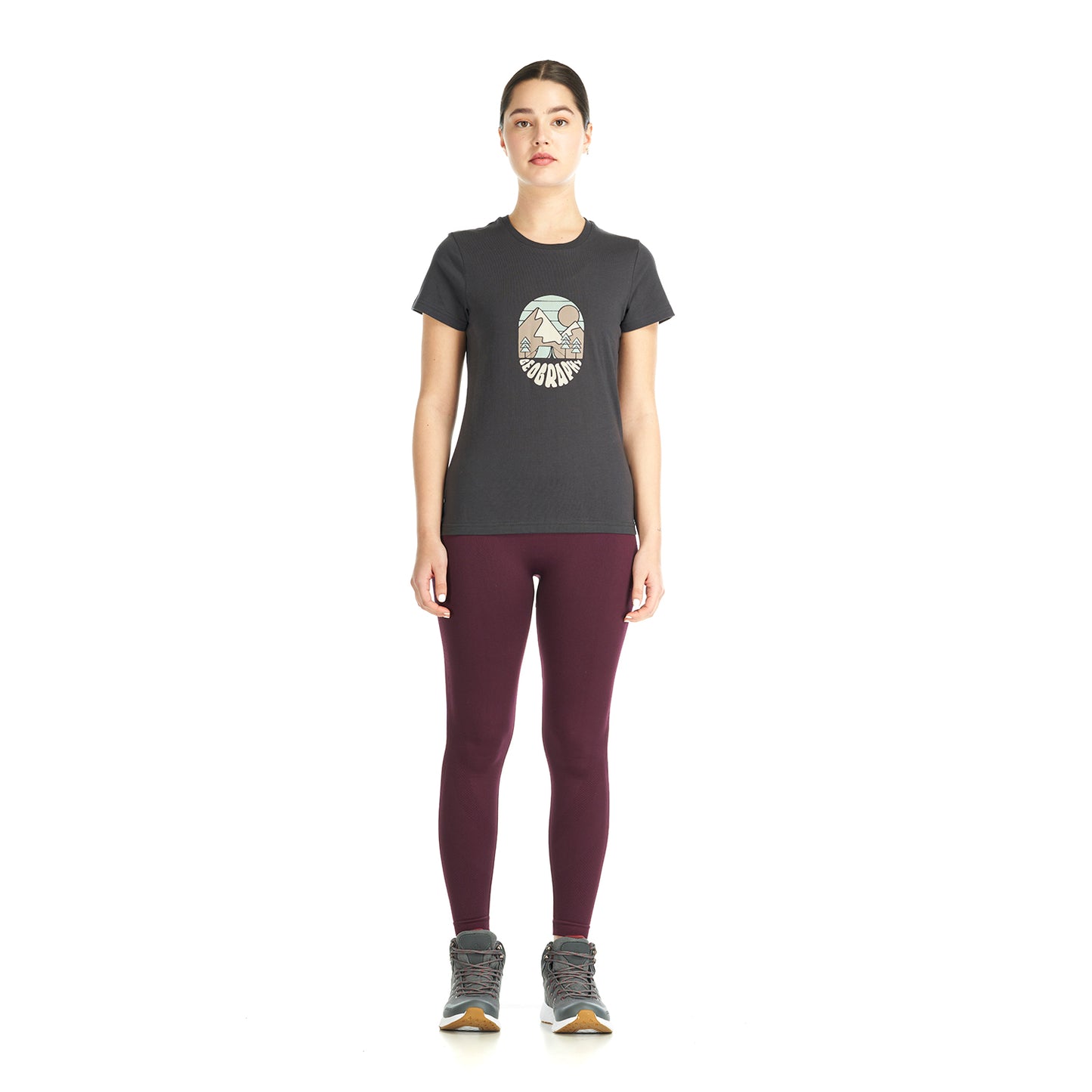 Polera Mujer Liquen Grafito Geography