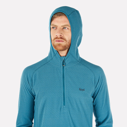 Poleron Hombre Jacaranda Nano-F 14 Zip Hoody Azul Lippi