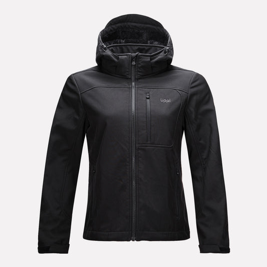 Chaqueta Mujer Macaya Softshell Hoody Jacket Negro Lippi