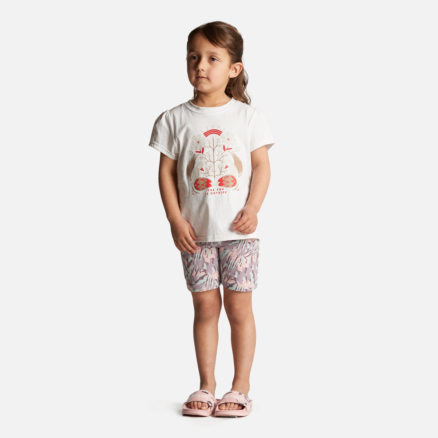 Polera Niña Country T-Shirt Blanco Lippi