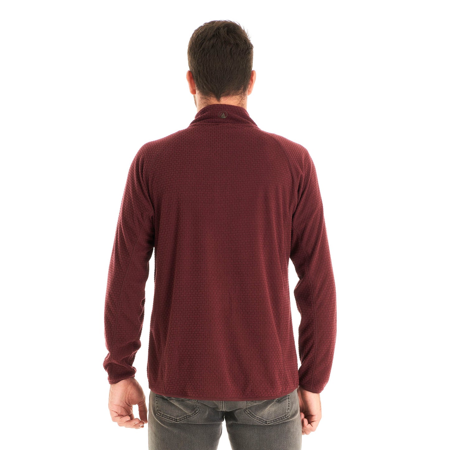 Poleron Hombre Jacaranda Nano-F 14 Zip Vino Lippi