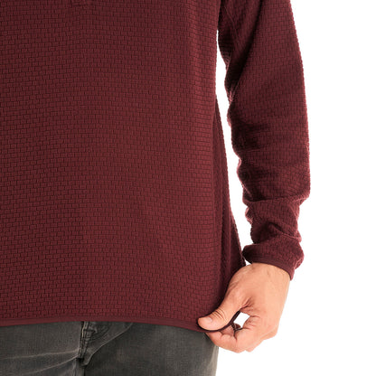 Poleron Hombre Jacaranda Nano-F 14 Zip Vino Lippi