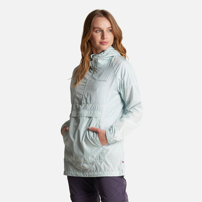 Chaqueta Mujer Aperrao 1/4 Zip Full Print Celeste Haka Honu