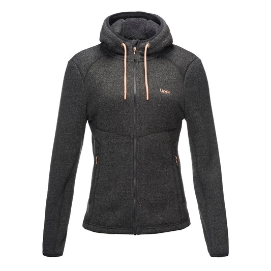 Chaqueta Mujer Sense Blend-Pro Hoody Jacket Melange Negro Lippi