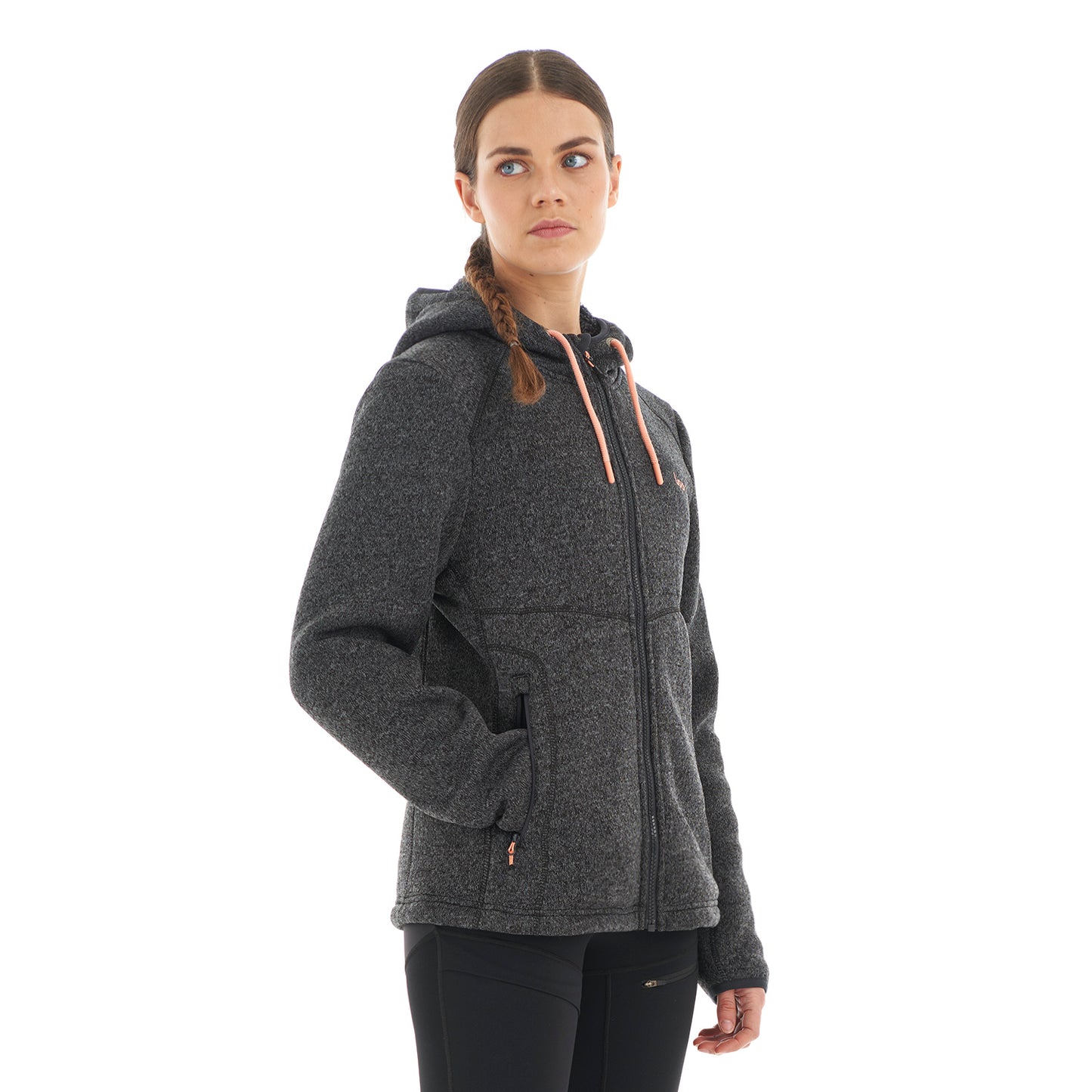 Chaqueta Mujer Sense Blend-Pro Hoody Jacket Melange Negro Lippi