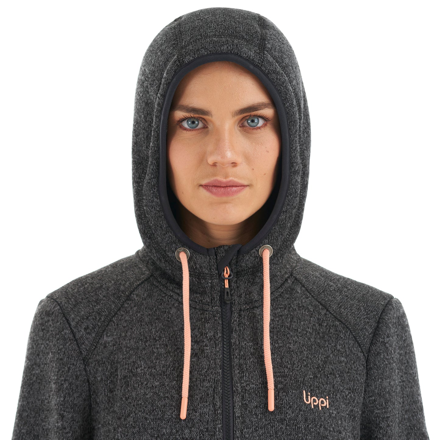 Chaqueta Mujer Sense Blend-Pro Hoody Jacket Melange Negro Lippi