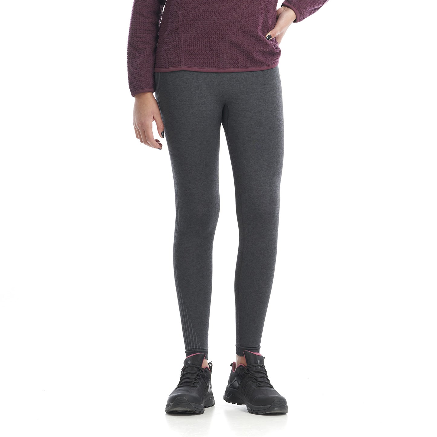 Calza Teen Girl In-Motion Seamless Leggings Melange Grafito Lippi