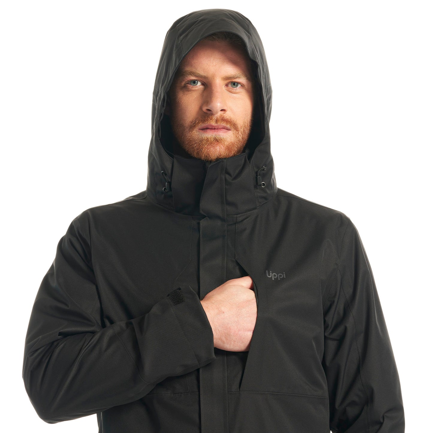 Chaqueta Hombre Tres Cruces Fusion-3 Hoody Jacket Negro/ Negro Lippi