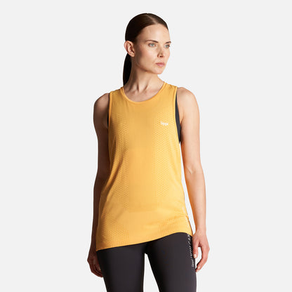 Polera Mujer 4 Run Seamless Trail T-Shirt Amarillo Lippi