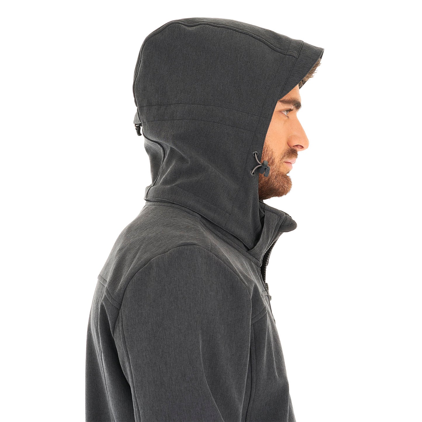 Chaqueta Hombre Macaya Softshell Hoody Jacket Melange Grafito Lippi