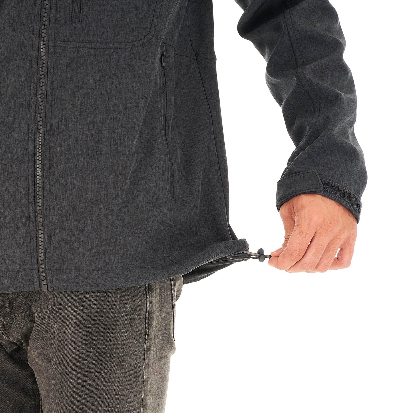 Chaqueta Hombre Macaya Softshell Hoody Jacket Melange Grafito Lippi