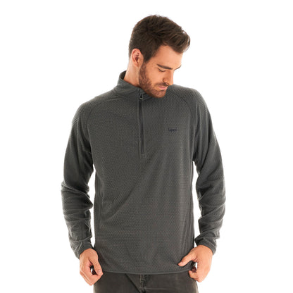 Poleron Hombre Jacaranda Nano-F 14 Zip Grafito Lippi